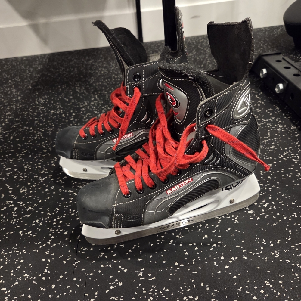Easton Black And Red Ice Hockey Skates